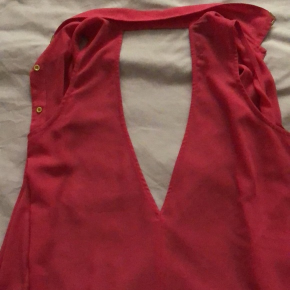 Streetwear society hot pink sleeveless top with a back opening - Picture 6 of 8